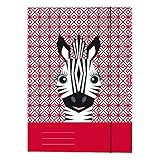 Herlitz 50040353 Sammelmappe A4 Cute Animals Zebra, 1 Stück, mehrfarbiig