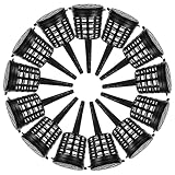 WEKADRIN 50 Stück Düngerkorb Düngerkörbe für den Garten drinnen Düngerkörbe mit Deckel Düngertopf Gartendünger Kindergarten Halter Bonsai Plant Pot Düngerbehälter Düngekontrolle Schwarz