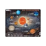 Larsen SS1 Sonnensystem, Deutsch Ausgabe I Rahmenpuzzle mit 70 Teilen I Puzzle für Kinder im Alter von 4-12 Jahren I Kinder Entwicklung | Rahmenpuzzles | Hergestellt in Norwegen