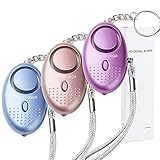 Ponangaga Persönlicher Alarm 140 dB – Taschenalarm mit Taschenlampe, Schlüsselanhänger, Ponangaga Panikalarm, Selbstverteidigung, Sirene, persönlicher Alarm für Frauen, Kinder, Mädchen, Alter, Mann,