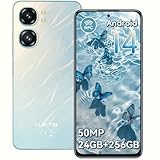 OUKITEL C58 Pro Smartphone Ohne Vertrag Android 14-24GB+256GB 50MP+8MP AI Kamera Handy Ohne Vertrag 6,7 Zoll 90Hz Display 5150mAh Handy Günstig, NFC,GPS, Dual SIM 4G Simlockfreie Handys