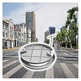 Versteckte Schachtabdeckung Für Straße, Runde Versenkte Abwasserschachtabdeckung Mit Öffnungswerkzeug, 300mm 500mm Edelstahl-Kanaldeckel Für Wohnhof Im Freien(D 500mm)