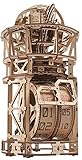 UGEARS Sky Watcher Schreibtischuhr – Vatertagsgeschenk, astronomische Tischuhr, Holzmodellbausätze für Erwachsene zum Bauen – Holzuhrenbausätze, 3D-Puzzles – Bausatz für mechanische – 3D-Holzpuzzles