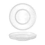 COFI 1453 6er Set Teller Glas Glasteller 12cm Unterteller für Teegläser Cay Tabagi