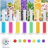 72 Blumen-Toilettenreiniger-Gelstempel, blumenförmiger Dufterfrischer für Innentoiletten, Gel-Toilettenreiniger-Stempel, lang anhaltende Erfrischer, Badezimmerreiniger-Gadgets