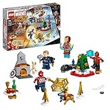 LEGO 76267 Marvel Avengers Adventskalender 2023, Weihnachtskalender mit 24 Geschenken inkl. Captain America, Spider-Man, Iron Man und weiteren Superhelden-Minifiguren, Weihnachts- und Advents-Geschenk