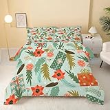Bettdecke 155x220 4 Jahreszeiten,Stechpalmenblätter Vierjahreszeiten Steppdecke Ganzjahresdecke - Weihnachtsmuster Bettdecke Ohne Bezug Waschbar mit 2 Kissenbezug Weihnachtsdekoration - DF301