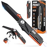 ZOOI Geschenke für Männer, 12 in 1 Multitool Taschenmesser Gadgets für Männergeschenke für Papa, Weihnachtsgeschenke für Männer, Geburtstagsgeschenk für Ihn, Camping Zubehör Klappmesser