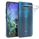 EAZY CASE Hülle kompatibel mit LG Q60 / KG50 Schutzhülle Silikon, Ultra dünn, Slimcover, Handyhülle, Silikonhülle, Backcover, Durchsichtig, Klar Transparent