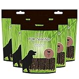 Schecker 5 x 100g PUR Kaustreifen Ziege - aus 100% Ziege - ohne irgendwelche Zusätze - getrocknet