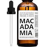BIO Macadamia öl - 100% Bio, pur und natürlich – 100 ml – Pflege für Haare, Körper, Haut, Gesicht, Massage/ Macadamianussöl