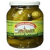 Thüringer Landgarten Bio Gurkentöpfchen, Abtropfgewicht 530g