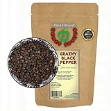 CRAZY SPICES Pfeffer schwarz ganze Körner 100g | Pfefferkörner schwarz | Schwarzer Pfeffer ganz | natürlich ohne Zusätze | Pfefferkörner schwarz |Gewürz | Ideal zum Würzen von Fleisch, Suppen und mehr