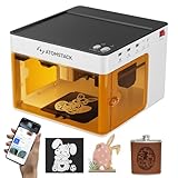 Atomstack P1 Mini Laser Graviermaschine, 5W Diode Laser Cutter Tragbare Desktop Lasergravur, CoreXY Dualmotor, Kostenlose Atomstack App mit Designbibliothek, 110x110mm Gravurbereich