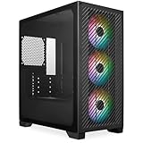 Cooler Master Elite 301 – Mini-Tower (Micro-ATX, ITX), 3 x 120 mm ARGB-Ansauglüfter (1200 U/min), unterstützt bis zu 280 mm Kühler oder 365 mm GPU, belüftete Netzteilabdeckung, USB 3.2 Gen1 Typ-C