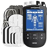 Comfytemp 4 Kanäle 8 Elektroden TENS/EMS/DIY Gerät Schmerztherapie mit 24 Modi, Massage für Arm,Bein,Rücken,Schulter,Nacken mit 10 Elektroden Pads K6106