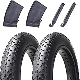 bimiti 2er-Pack Fatbike Reifen 26x4.0 Zoll Fahrradreifen 100-559 Fahrrad Mantel 26 x 4.00 MTB Faltreifen für Rennräder Mountainbike Schlamm Fat Bike Mäntel 26 Zolld Mantel 26 x 4.00 (26x4.0 Schlauche)