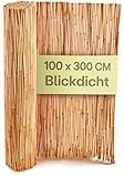 Schilf Balkon Sichtschutz - FSC® Zertifiziertes, Natürliches Schilf - Vielseitig Einsetzbar Im Innen- Und Außenbereich - Perfekt Für Balkone Und Gärten - 100 x 300cm