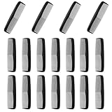 ASTER 18 Stück Haar Kamm, Kunststoff Taschen Haarkämme, Fein und Grobgezahnter Frisierkamm, Haar Schneidekamm Schwarz Taschenkamm Friseur Styling Kämme für Frauen Werkzeug