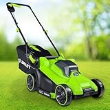 BRAST® Akku-Rasenmäher | 1-2X 20V Akku-Power mit 4,0Ah | 33-43cm Schnittbreite | 5-stufige Schnitthöhenverstellung 25-75mm | bis zu 520m² | 35-50L Fangkorb | klappbarer Führungsholm | City 33