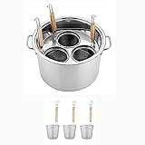 Pastatopf-Set aus Edelstahl mit 3/4/5 Löchern, mit Trennwand und Sieb, handelsübliche Qualität, Suppentopf für Zuhause und Restaurant, Küche, Kochen & vielseitiges Kochgeschirr
