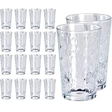 GRÄWE Trinkgläser Set, 18er Set, Wassergläser 200 ml, Longdrinkgläser, spülmaschinengeeignet, Saftgläser, Trinkgläser gemustert, Gläser für Cocktails