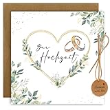 BOYATONG Geldgeschenk Hochzeit Verpackung mit Umschlägen, Hochzeitskarte Geldgeschenk Hochzeitsgeschenke für Brautpaar, Personalisierte Hochzeitskarte Geldgeschenk Glückwunschkarte