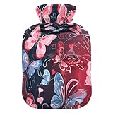 Wärmflaschen mit weichem Bezug, 2 l, warme Wasserflasche für Bett, Fußwärmer, Wärme- und Kältetherapien, Bolsas de agua Caliente para Dolores