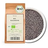 Kamelur BIO Blaumohn (500g) - Blaue Mohnsamen zum Backen aus kontrolliert biologischem Anbau