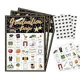 Bingo-Spielkarten zum Schulabschluss, 24 Spieler, Party-Aktivitäten, Abschluss-Klassenspiel, für Freunde, Klassenkameraden, High School, Universität, College