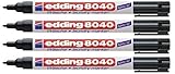 edding 8040 Wäschemarker - Schwarz - Permanentes Beschriften von Textilien und Kleidung - Waschfest und kochfest bis 95 Grad Celsius (Wäschemarker, schwarz, 4)