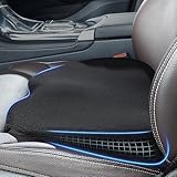 Qutool Keilkissen Auto Memory Foam Sitzkissen Autositzkissen Fahrersitz Stuhlsitzkissen Keilkissen Stuhl Sitzkissen Auto Sitzkissen für Bürostuhl, Pkw und LKW