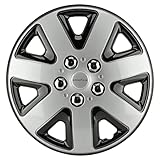 Goodyear Radzierblenden Flexo, Radkappen, 15 Zoll,Silber/Schwarz, 4 Stück, flexibles Material, für den perfekten Alufelgen-Look