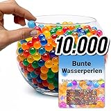comforder – Wasserperlen für Pflanzen, Bunt Set ca. 10.000 Hydroperlen – Deko Gelperlen für Pflanzen in Vase, Gelkugeln gemischte Farbe