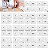 42 Stück Nachkaufset selbstklebende Gel Elektroden Pads 50 x 50 mm kompatibel mit Sanitas und Beurer EMS TENS Geräten Ersatz Elektroden Pads mit 3.5 mm Druckknopfanschluss