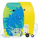 Schildkröt Bodyboard M | Leichtes Schwimmbrett mit hohem Auftrieb und Fangriemen | 68 x 43 cm | perfektes Surfbrett für Surf-Anfänger und sommerlichen Wasserspaß | max. Nutzergewicht: 60 kg