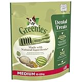 Greenies Dental Treats Original Medium – Zahnpflegesnacks für mittelgroße Hunde von 12-22 kg – Hundeleckerli zur täglichen Zahnreinigung – 1 x 340 g