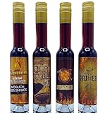 Deheck Geschenkset Grillen - 4er Set Kräuterlikör - Grillen Geschenk für Männer oder Vatertag