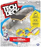 Tech Deck Concrete - Fingerboard-Rampe zum Selberbauen aus wiederverwendbarem Beton-Material, mit Fingerboard von Enjoi, ab 6 Jahren