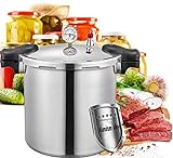 GHKWXUE Gewerbliche Küche große Kapazität 25Liter Pressure Cooker,Mit Dampfkorb perfect dampfkochtopf Verbrühungshemmender und wärmeisolierender Griff Pressure Cookers【Versand aus deutschem】