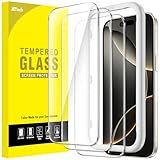 JETech Schutzfolie für iPhone New Air 6,6 Zoll, Gehärtete Glas Displayschutz mit Einfachem Installationswerkzeug, 9H Härte, Hat Keinen Einfluss auf die Hülle, 3 Stück