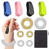 Leikedun 10 Stücke Massage Ring Sensorische Finger Rings Akupressur Ring Set, Tragbares Akupressurgerärt, Anti Stress Massageringe für Handgelenk, für Handgelenk Wellnessmassage zur Entspannung