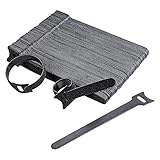 Amazon Basics Kabelbinder, verstellbar, zum Organisieren von Kabeln, 100 Stück, schwarz