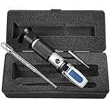 SW-Stahl 21550L Refraktometer I zur Prüfung von Frostschutzmittel, Batteriesäure und Adblue I Werkzeug KFZ I Frostschutzmesser Auto