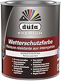 düfa Premium Wetterschutzfarbe ANTHRAZIT 750ml Holzfarbe Dauerschutzfarbe Holzlack │ Wasserbasiert │ für Innen & Außen