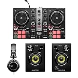 Hercules DJLearning Kit MK2 – Komplettes DJ-Paket mit DJControl Inpulse 200 MK2, DJMonitor 32 Studiomonitoren und HDP DJ45-Kopfhörern