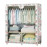 PROUH Säulen Kleiderschrank Portable Garderobe Für Hängende,modulare Schrank Für Platzsparende Für Bücher, Wohnzimmer, Kinderzimmer, Schlafzimmer (A)