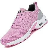 Mishansha Sportschuhe Damen Air Straßenlaufschuhe Frauen Dämpfung Laufschuhe Leichtes Bequem Sneaker Pink 275, Gr.39 EU