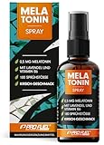 Melatonin Einschlaf-Spray 30 ml - 0,5 mg Melatonin hochdosiert + Lavendel-Extrakt & Vitamin B6 - Melatoninspray mit Kirsch-Geschmack (vegan) - laborgeprüft mit Zertifikat - reicht für 180 Anwendungen