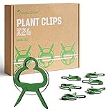 GardenGloss 24 Pflanzenclips für Kletterpflanzen - Größe: L - Pflanzenklammern für Tomaten, Rosen, Gurken und andere Rankpflanzen – Stabile Pflanzen Klammern